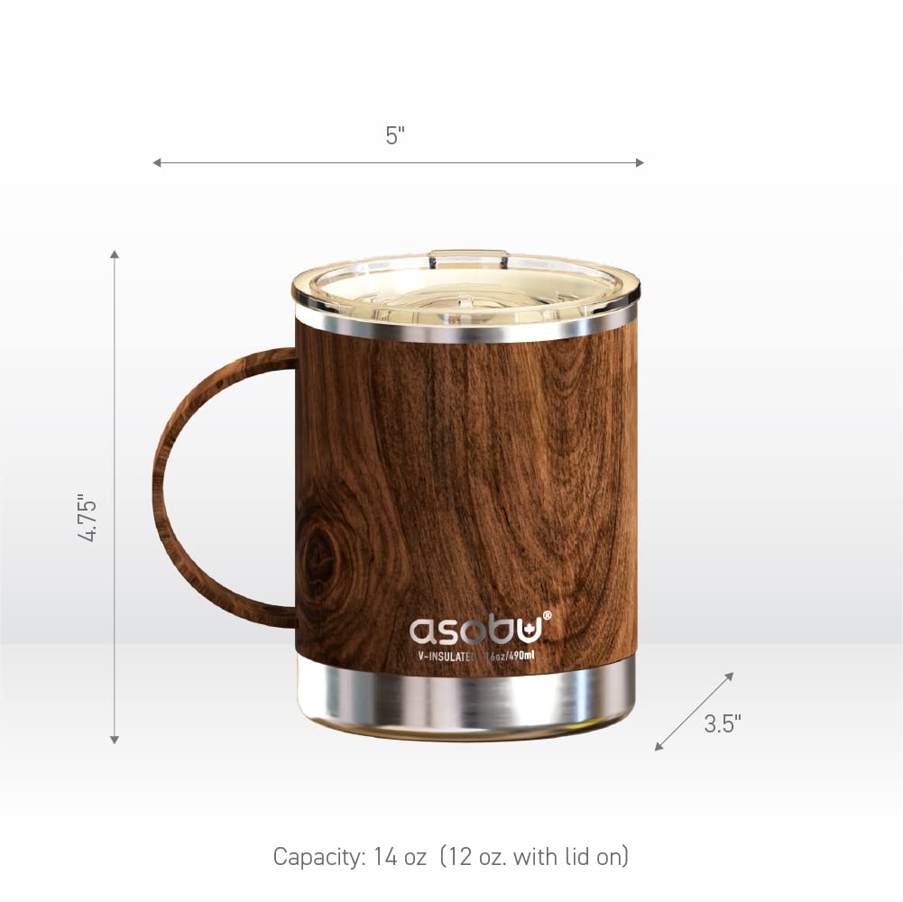 Acabado madera elegante realza la taza Asobu Ultimate.