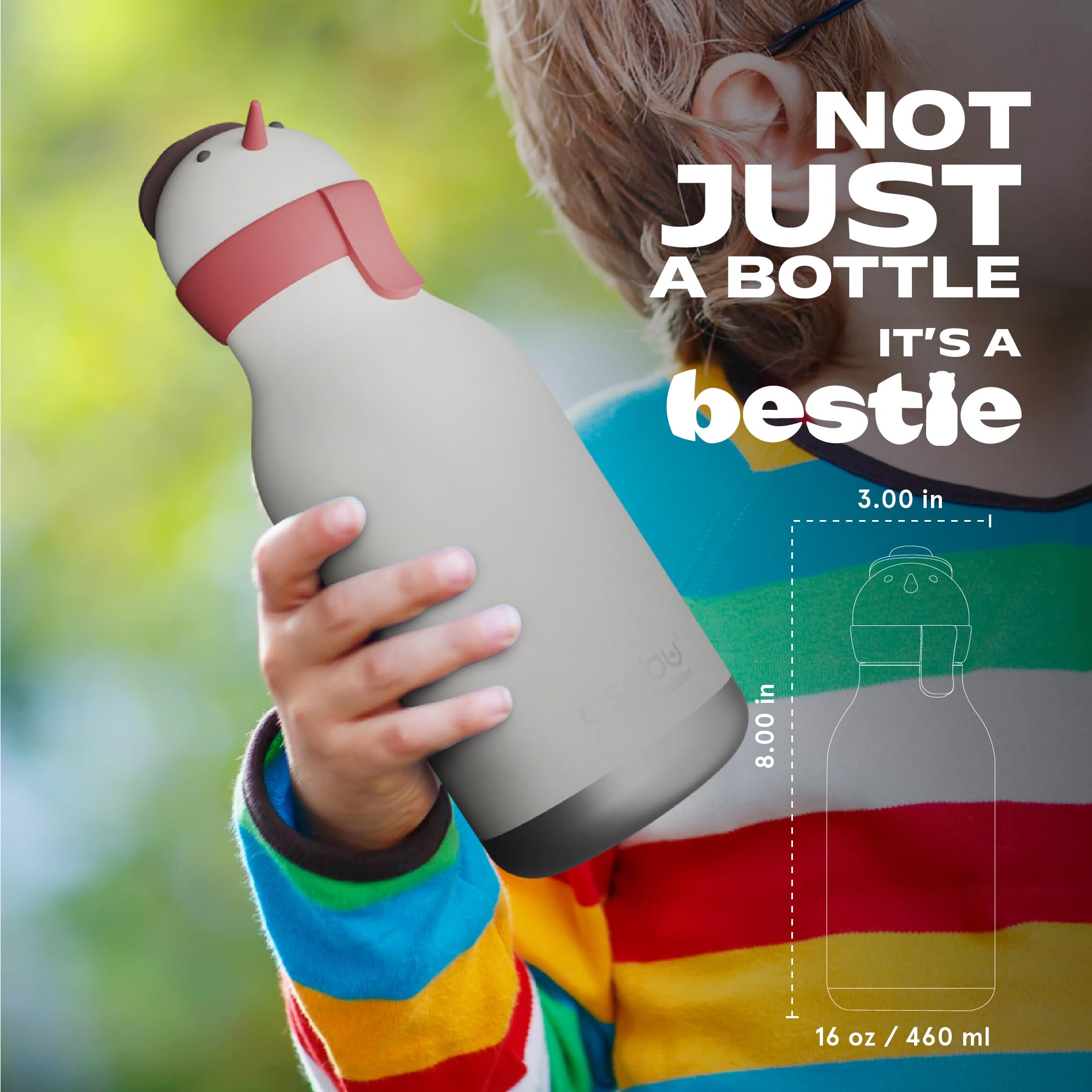 Asobu Bestie apertura amplia para rellenar y limpiar fácilmente.