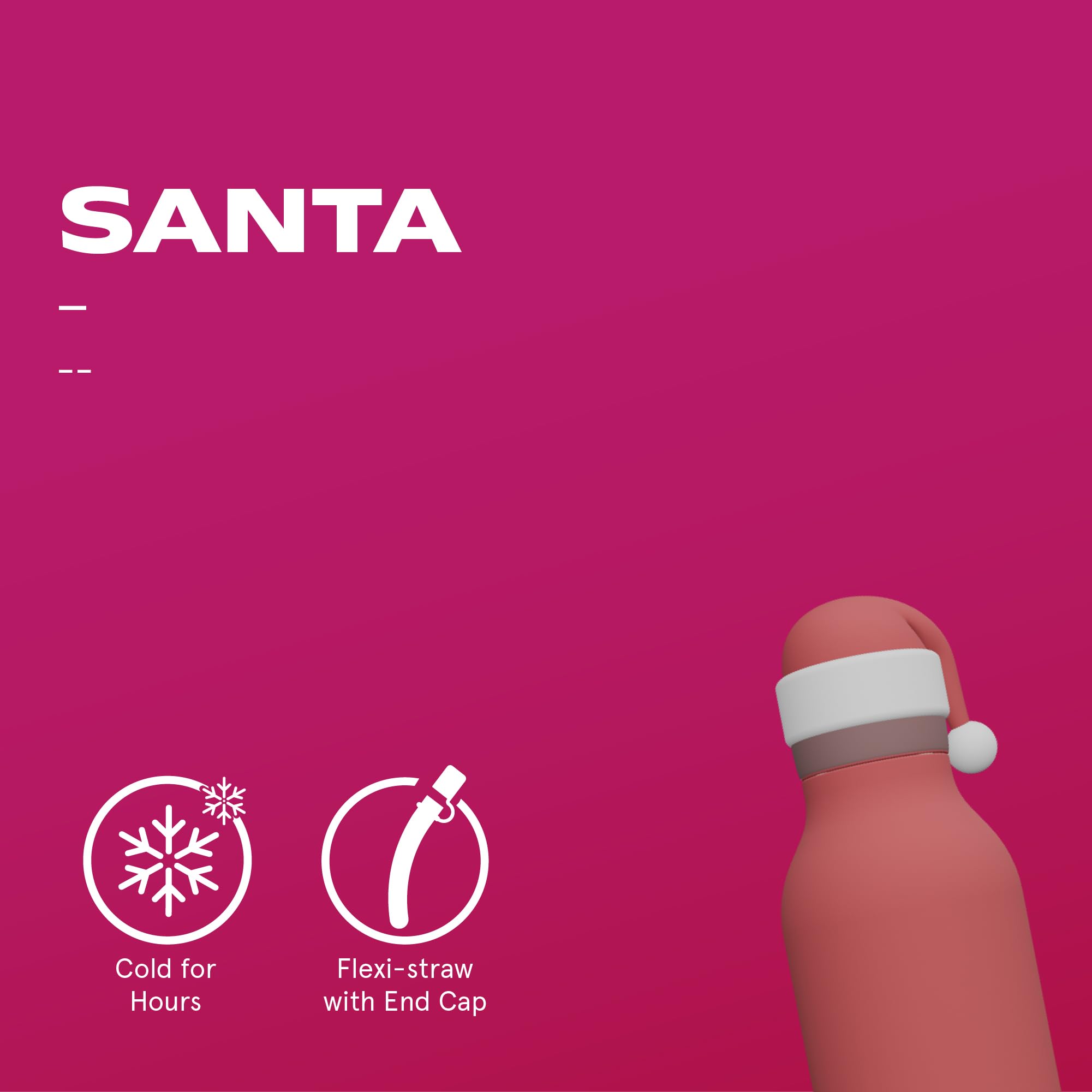 asobu Bestie: botella aislada con canudo flexible para beber en cualquier momento