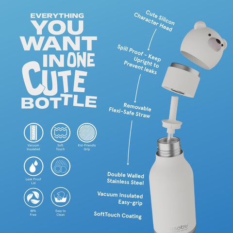 asobu bestie bottle aislamiento de acero inoxidable para bebidas frías