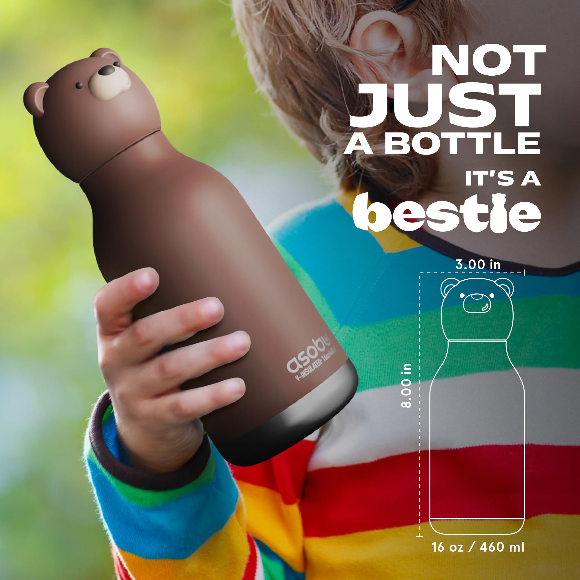 Aislamiento de la asobu Bestie Bottle mantiene frío 24 horas