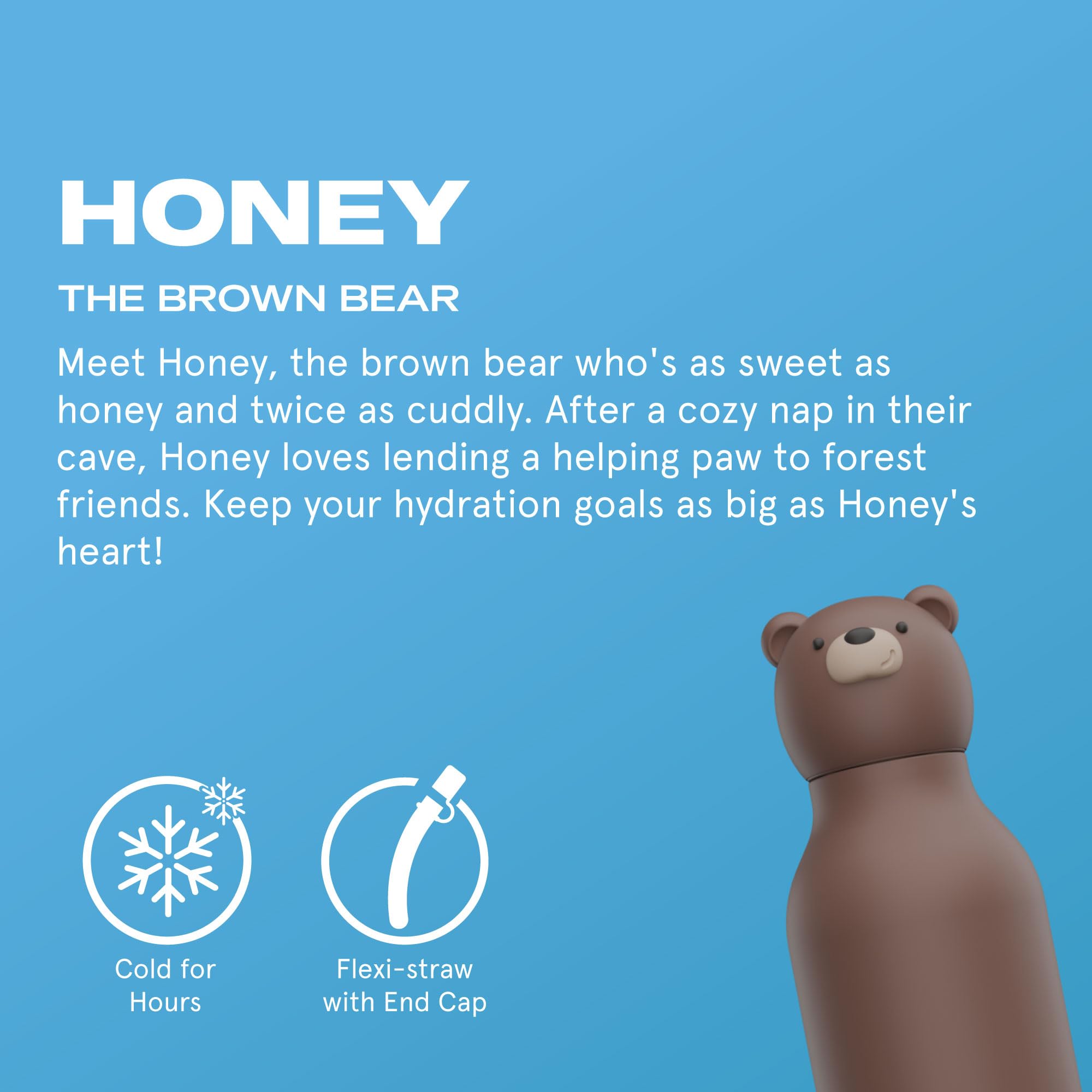 Botella asobu Bestie Bottle reutilizable y ecológica para niños