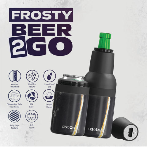 Asobu Frosty con abrebotellas integrado facilita abrir botellas en cualquier lugar