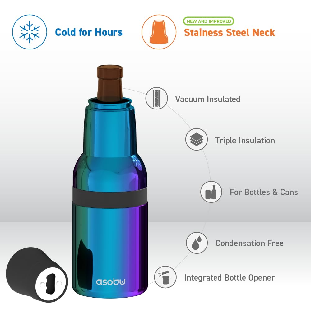 Asobu Frosty aislamiento doble mantiene bebidas frías por más tiempo