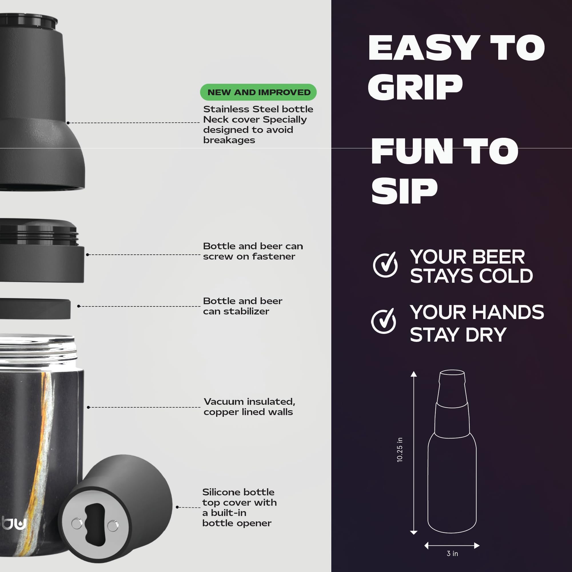 Asobu Frosty diseño atractivo, perfecto como regalo para amantes de la cerveza