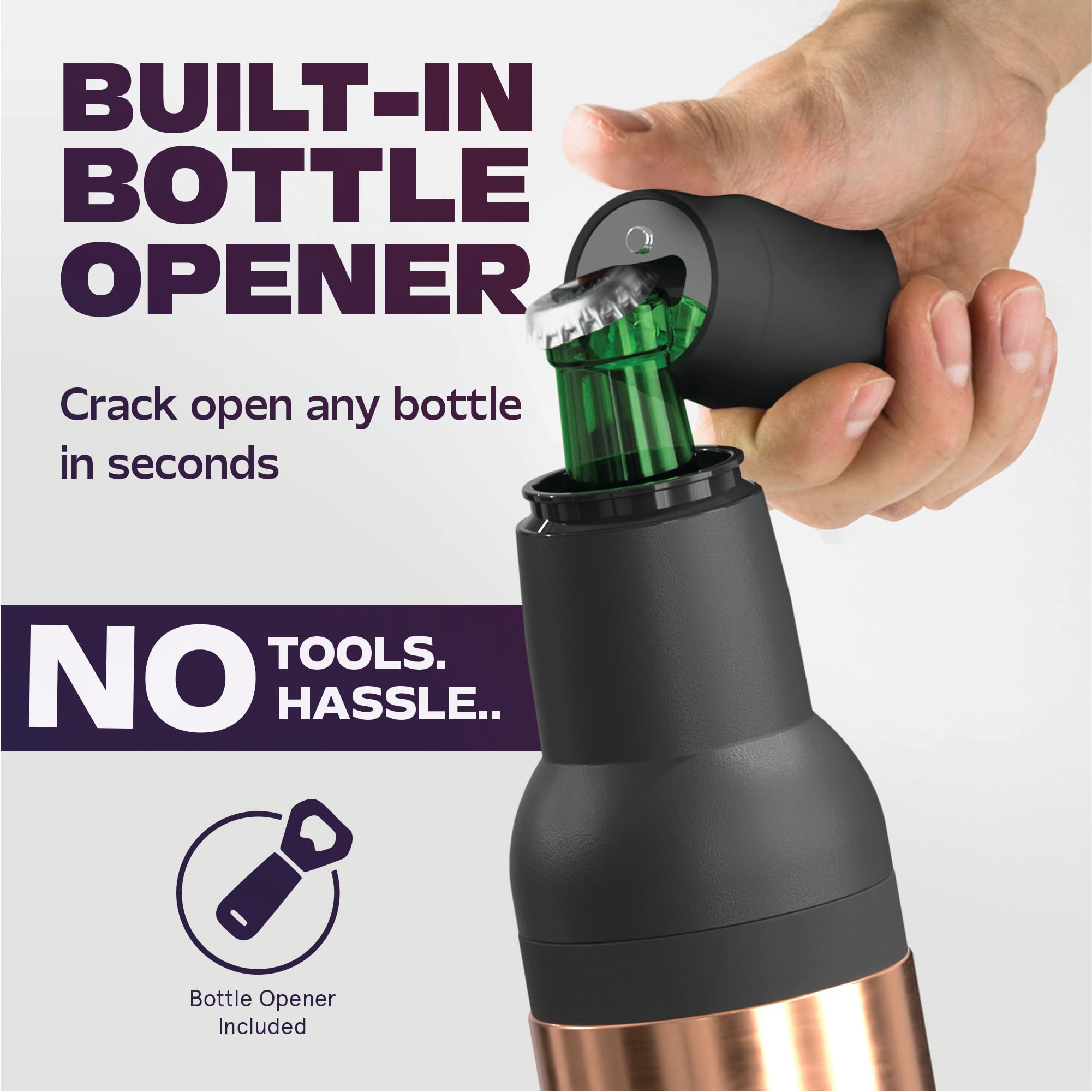 Asobu Frosty Beer Holder 2 Go mantiene frío desde el primer sorbo.