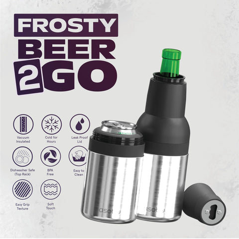 Asobu Frosty, detalle de la tapa con aislamiento para bebidas frías prolongadas.