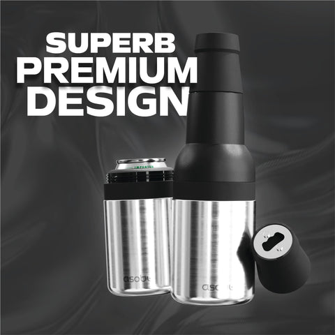 Asobu Frosty, doble pared de acero inoxidable para uso duradero al aire libre.