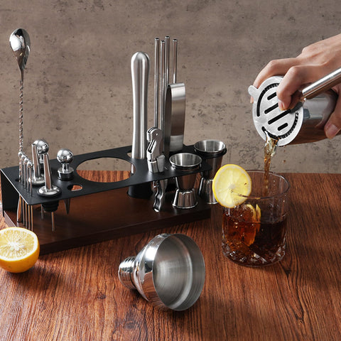 Asovnis kit bartender 23 piezas muddler detalle para machacar sabores.