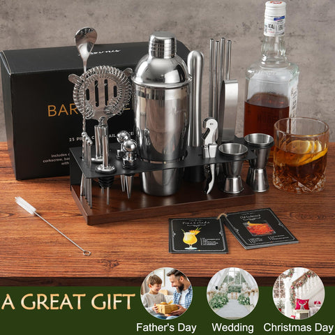 Asovnis kit bartender 23 piezas strainer detalle para verter limpio.