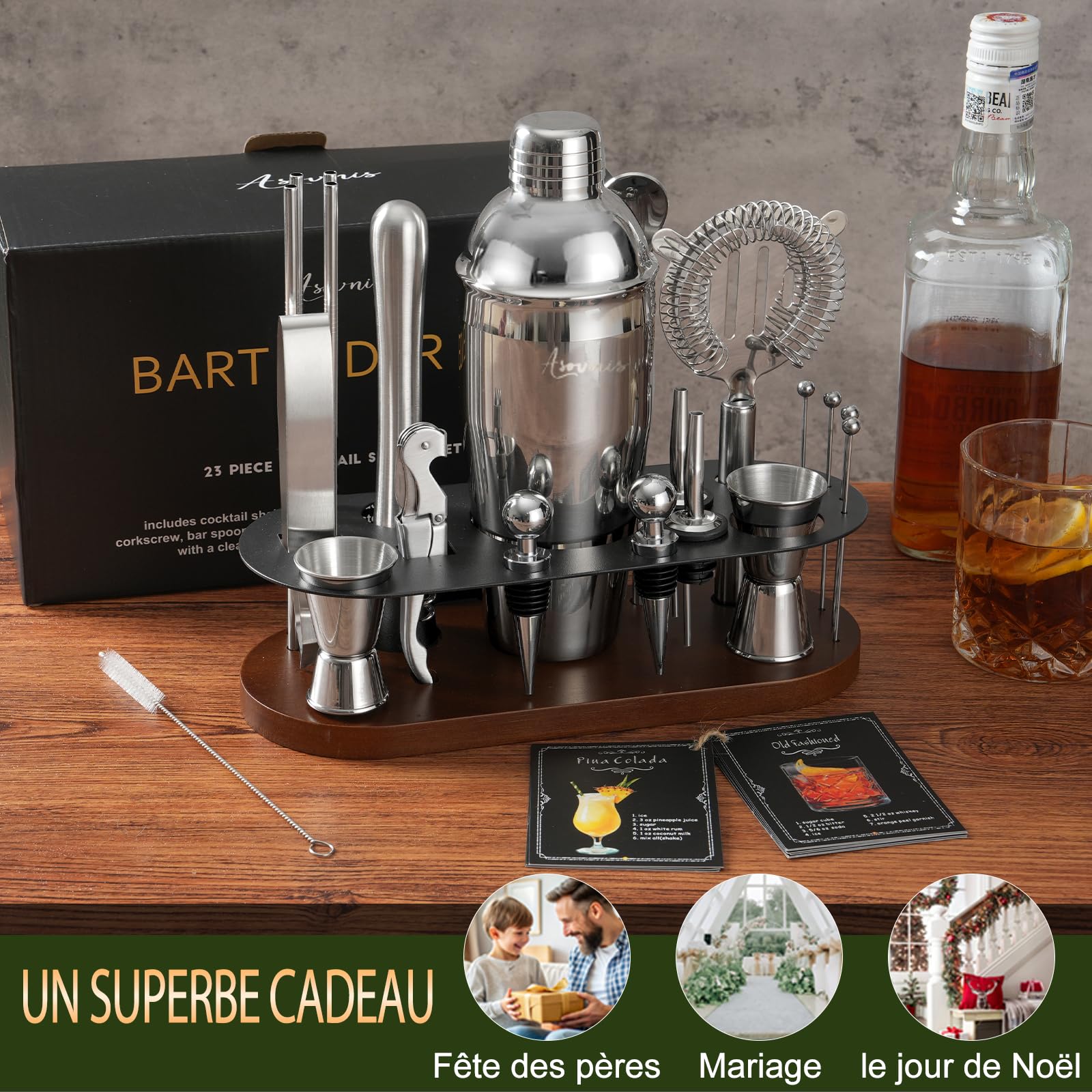 Asovnis medidor de cocteles, precisión para servir.