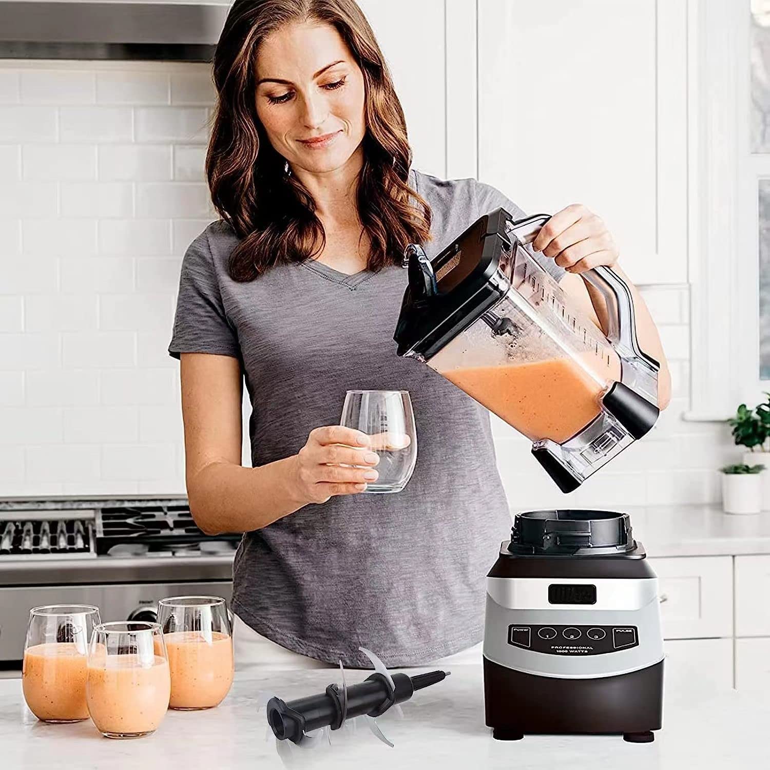 aspearly ninja blender: recubrimiento antiarañazos facilita la limpieza