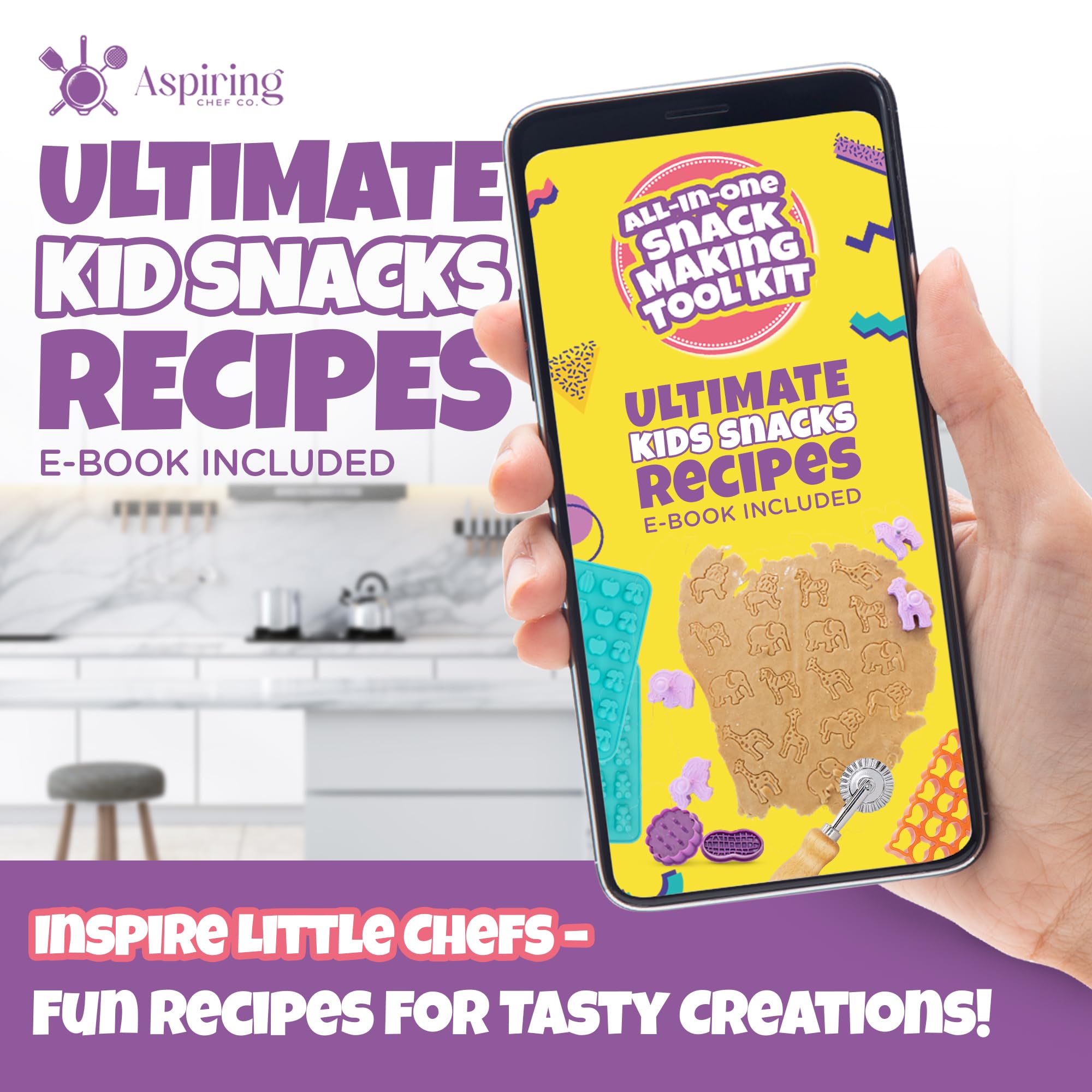 Aspiring Chef Co cortador galletas elefante para meriendas divertidas