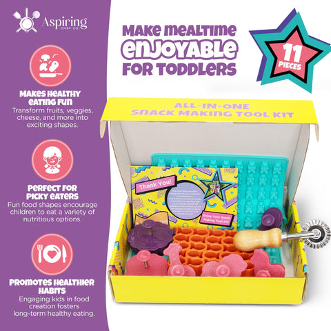 Aspiring Chef Co moldes silicona gomitas fruta para snacks coloridos