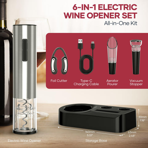 Assark aerador de vino realza aromas y sabores al verter.