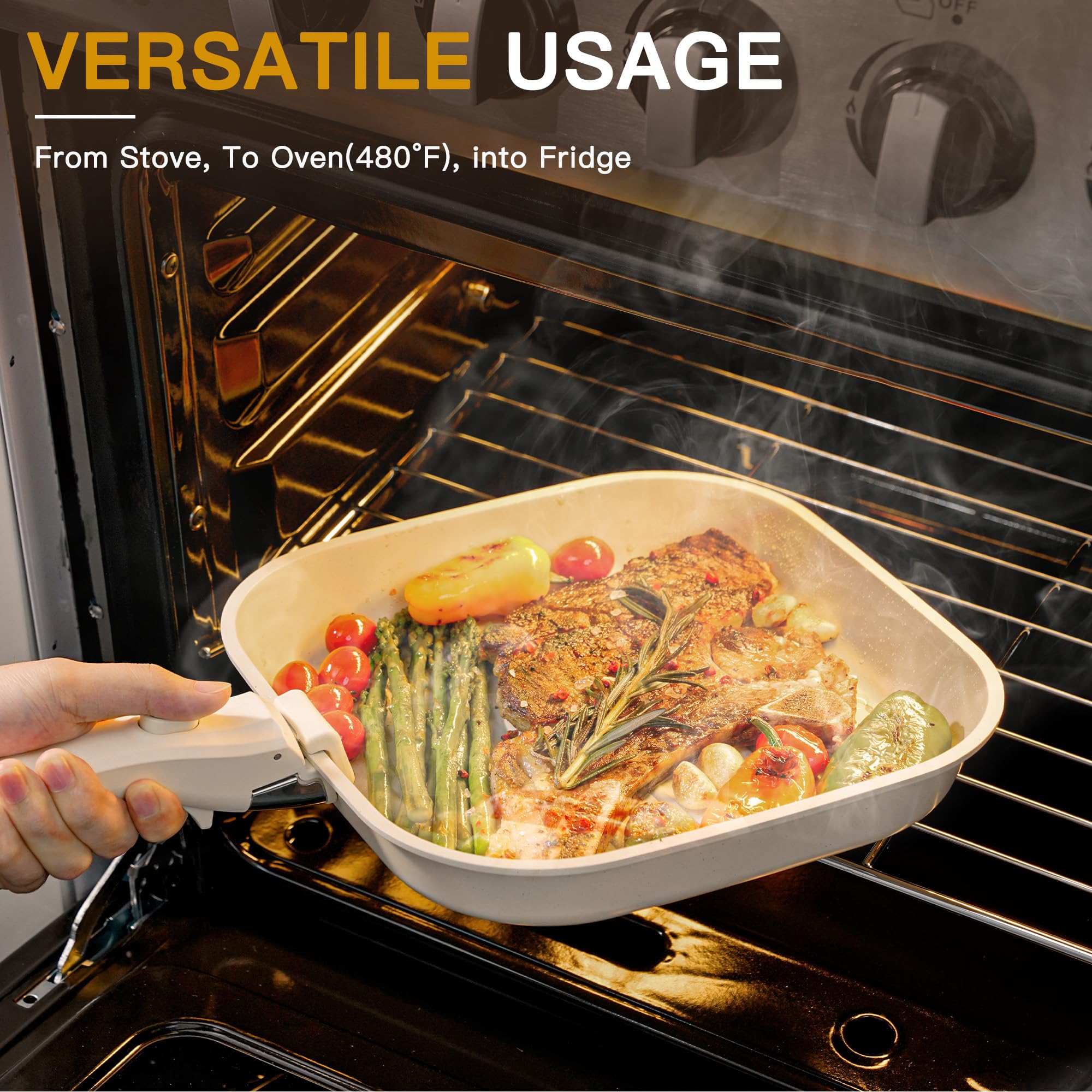 Astercook almacenamiento apilable para ahorrar espacio