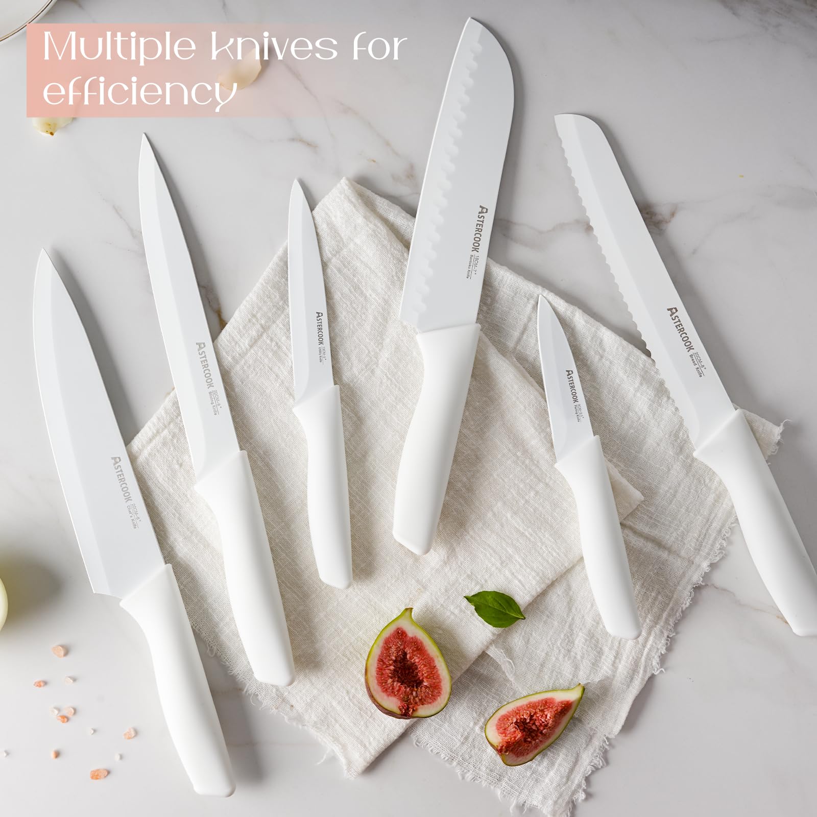 Astercook cuchillo chef 8pulgadas, filo estable para cortes precisos