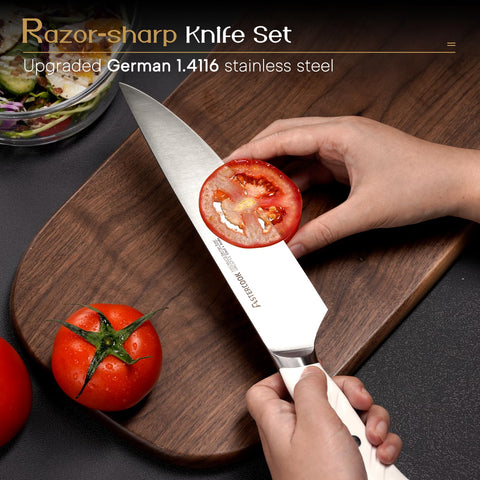 Astercook cuchillo chef 8 pulgadas con filo preciso para cortes rápidos