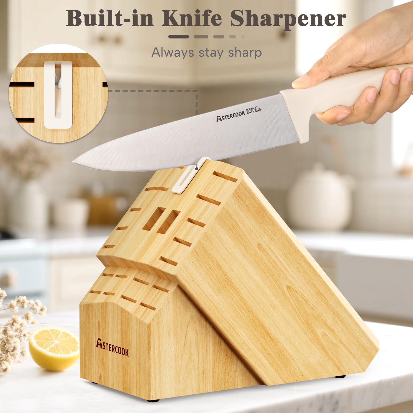 Astercook cuchillo deshuesar 6 pulgadas para despieces precisos