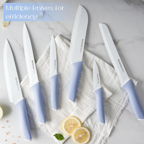 Astercook: cuchillo pan 8 pulgadas dentado para pan crujiente sin deshilacharse.