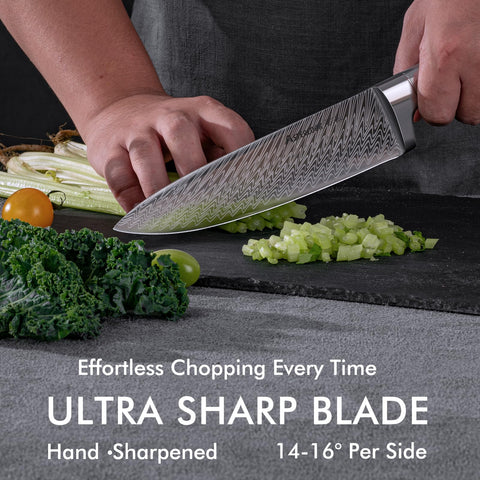 Astercook cuchillo pan 8 pulgadas para rebanar de forma uniforme