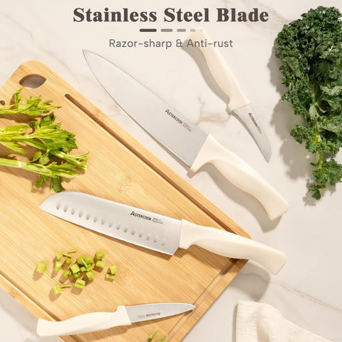 Astercook cuchillo pelador 3,5 pulgadas para pelar y cortar frutas