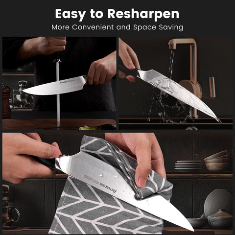 Astercook cuchillo pelador 3.5 pulgadas para pelar frutas y verduras