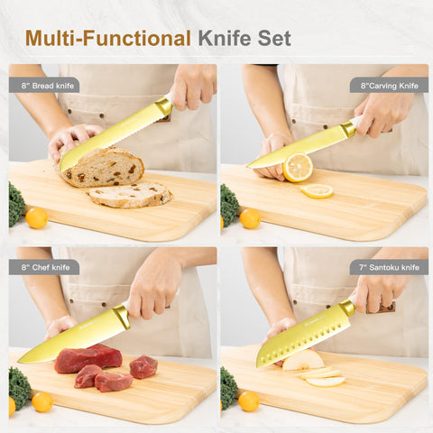 Cuchillo pelador Astercook de 3-5 pulgadas para pelar y cortar con precisión.