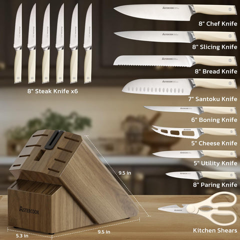 Astercook cuchillo pelador de 3,5 pulgadas para pelar con precisión