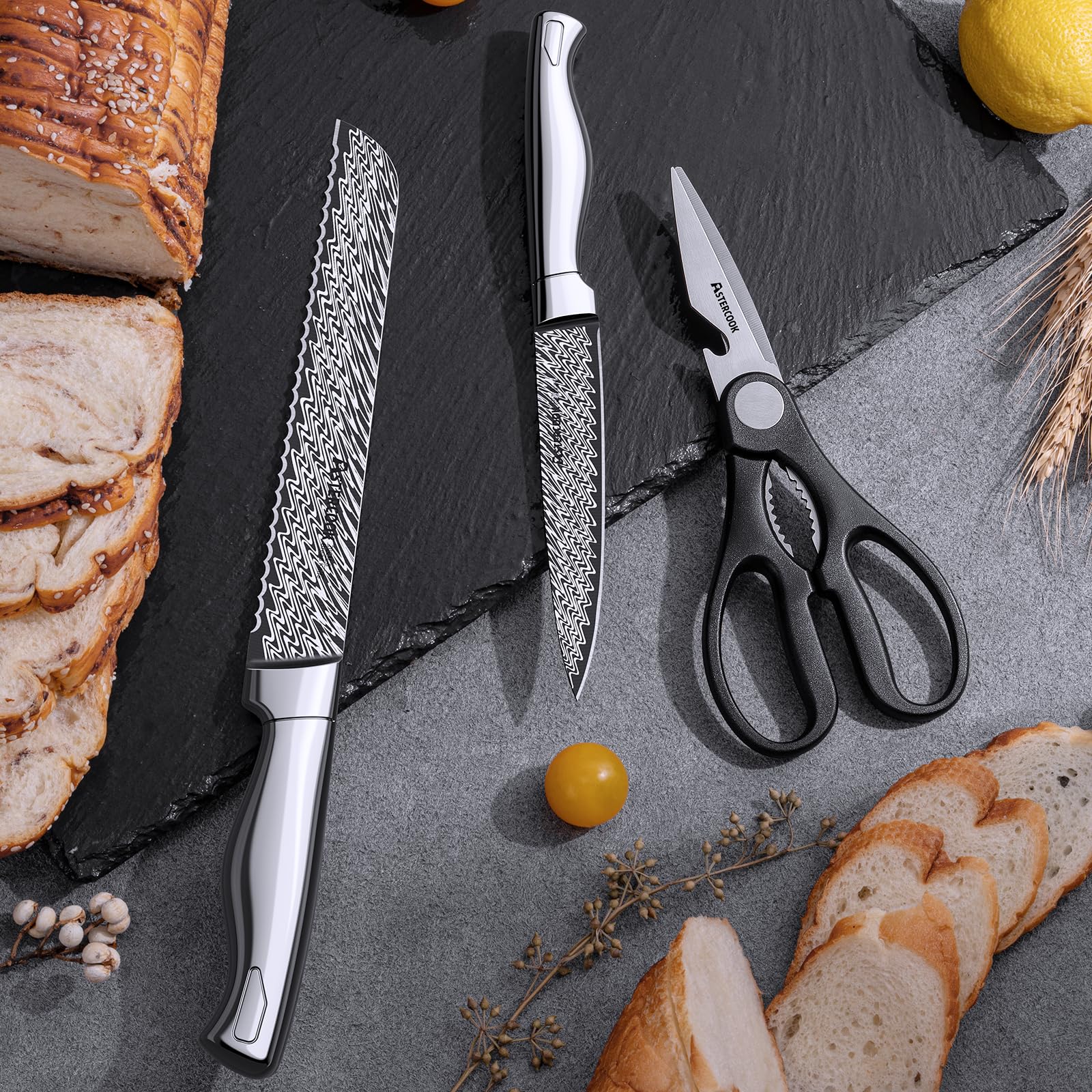 Astercook cuchillo pelar 3 pulgadas para pelar frutas y verduras