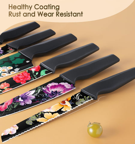 Astercook cuchillo Santoku 7 pulgadas para cortes precisos