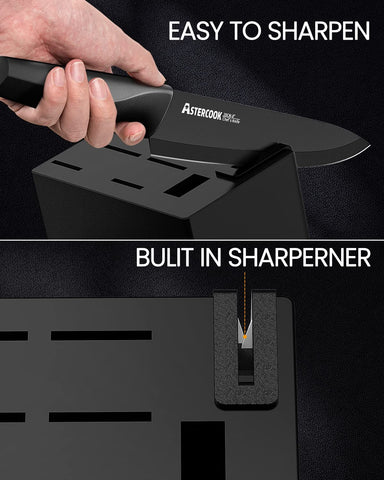 Astercook cuchillo santoku 7 pulgadas, versatilidad para picar y filetear.