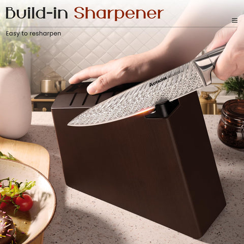 Astercook cuchillo santoku 7 pulgadas: versatilidad para picar y cortar