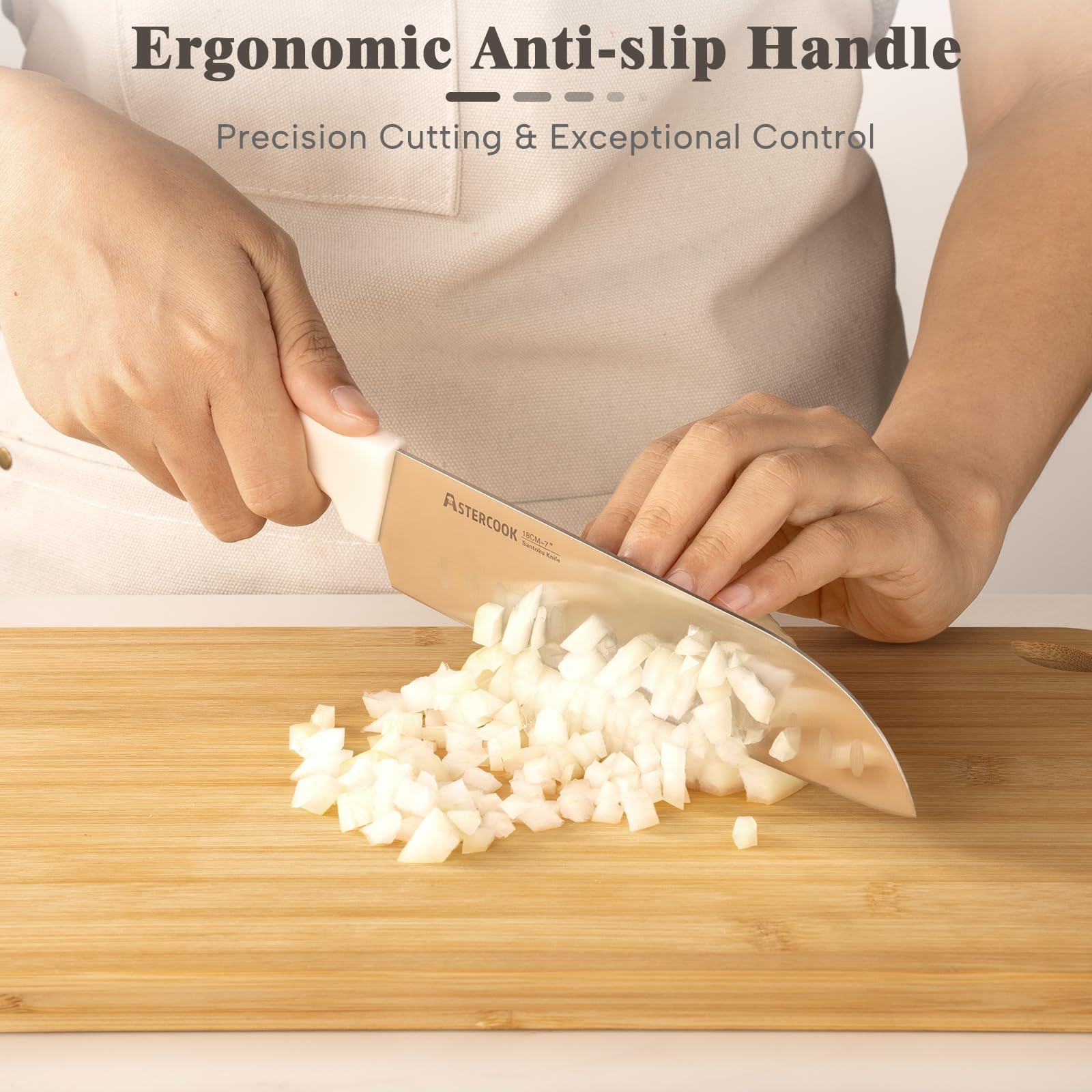 Astercook cuchillo utilidad 5 pulgadas perfecto para queso y tomate