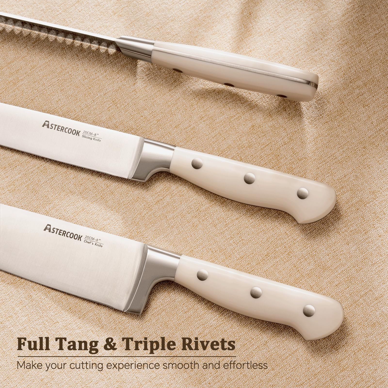 Astercook cuchillo utilidad 5 pulgadas, ideal para tareas rápidas en la cocina.
