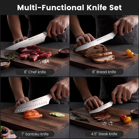 Astercook cuchillo utilidad 5 pulgadas para tareas rápidas y precisas