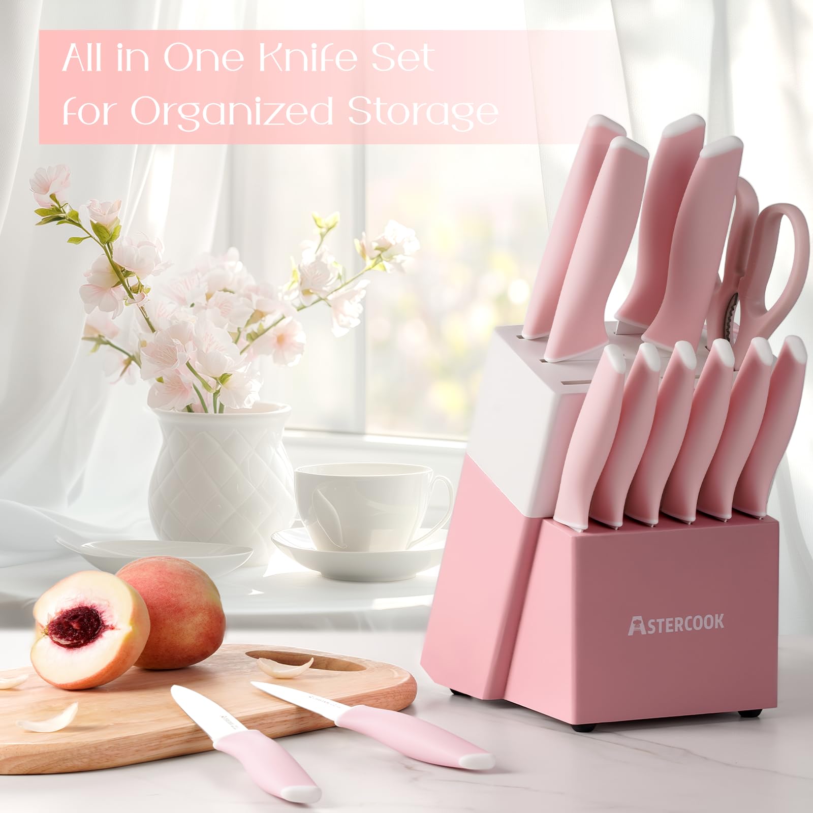 Astercook cuchillo utilidad de 5 pulgadas perfecto para pelar y cortar.