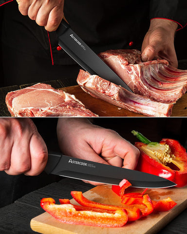 Astercook cuchillo utilidad 5 pulgadas, precisión en verduras y pequeños cortes.