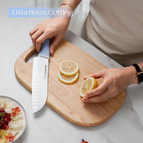 Astercook: seis cuchillos serrados de 4,5 pulgadas para filetear carnes.