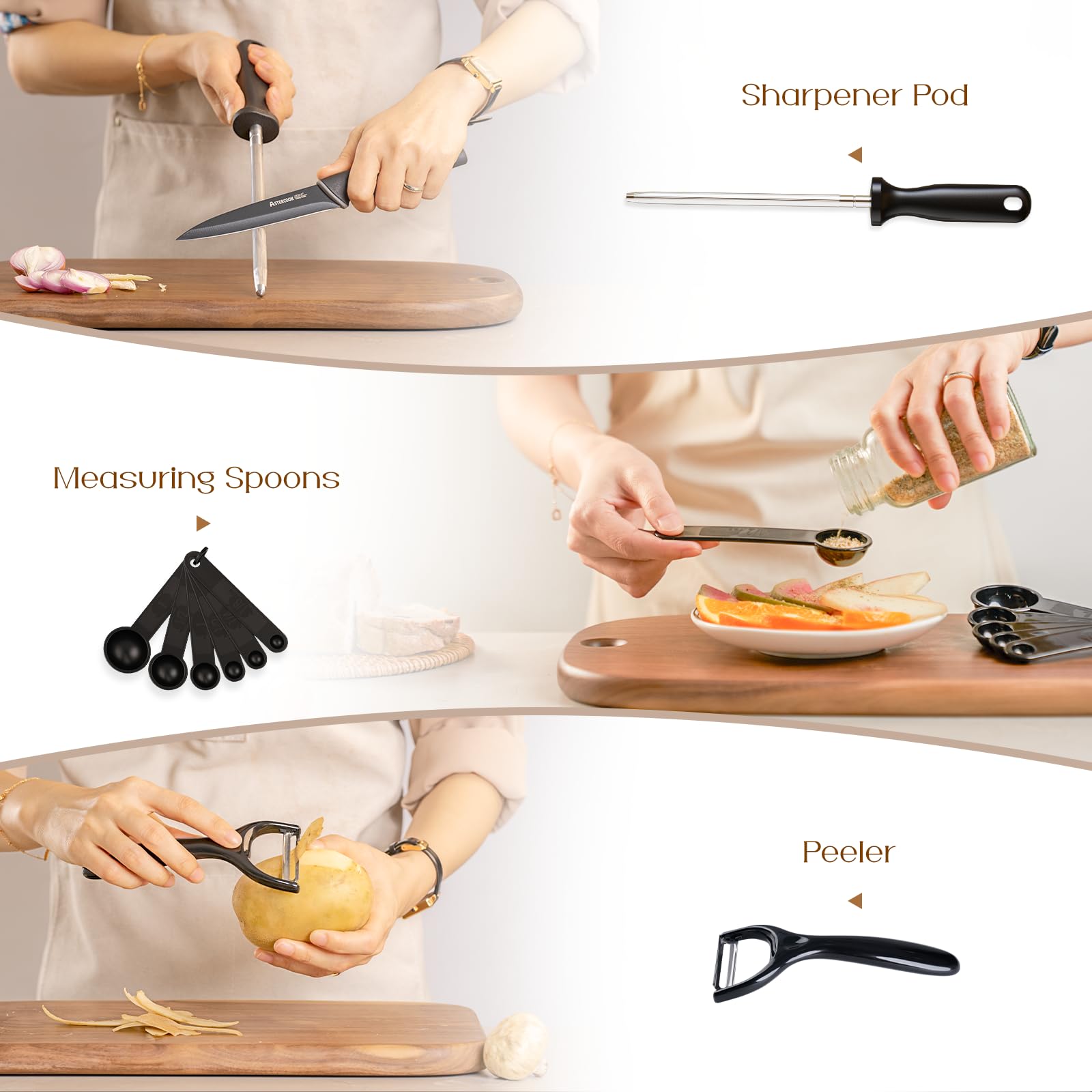 Astercook conjunto completo para cocinas modernas y espacios reducidos.