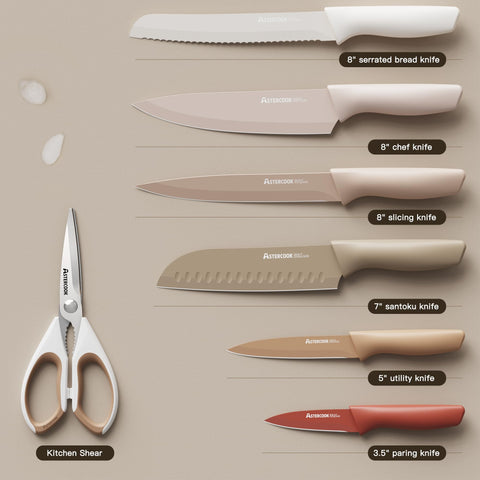 Astercook cuchillo utilitario de 5 pulgadas, opción versátil para preparaciones rápidas