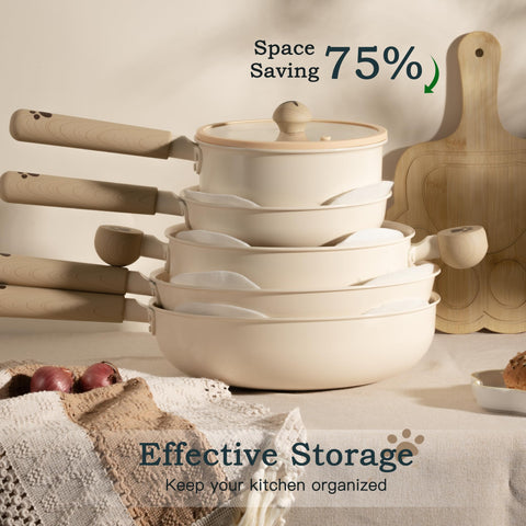 Astercook apto para lavavajillas ceramica nonstick facilita limpieza.