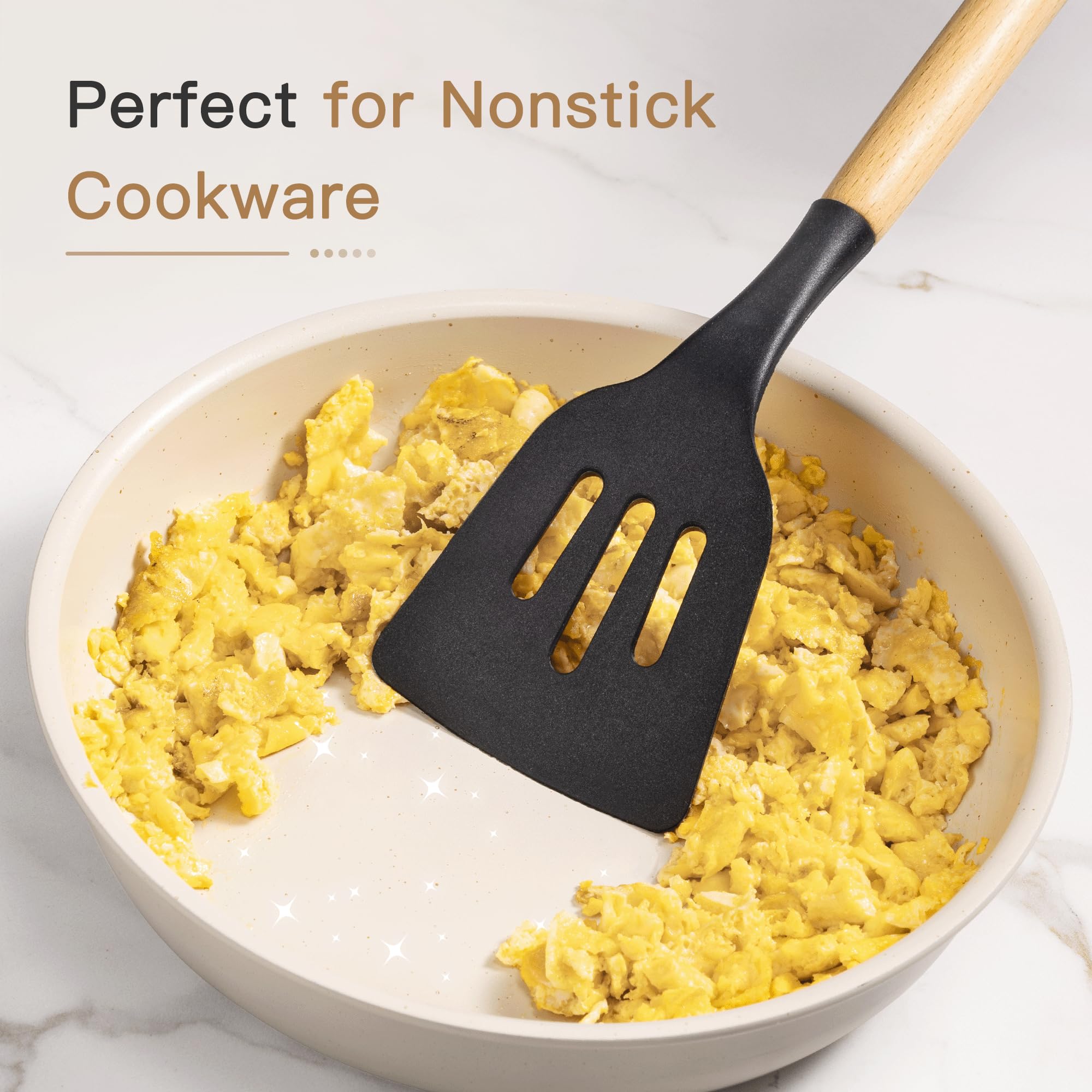 Astercook resistencia al calor de hasta 446°F para cocinar con seguridad.
