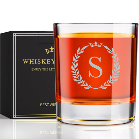 Vaso Astonlink de whisky con grabado A-Z, regalo personalizado para ocasiones especiales