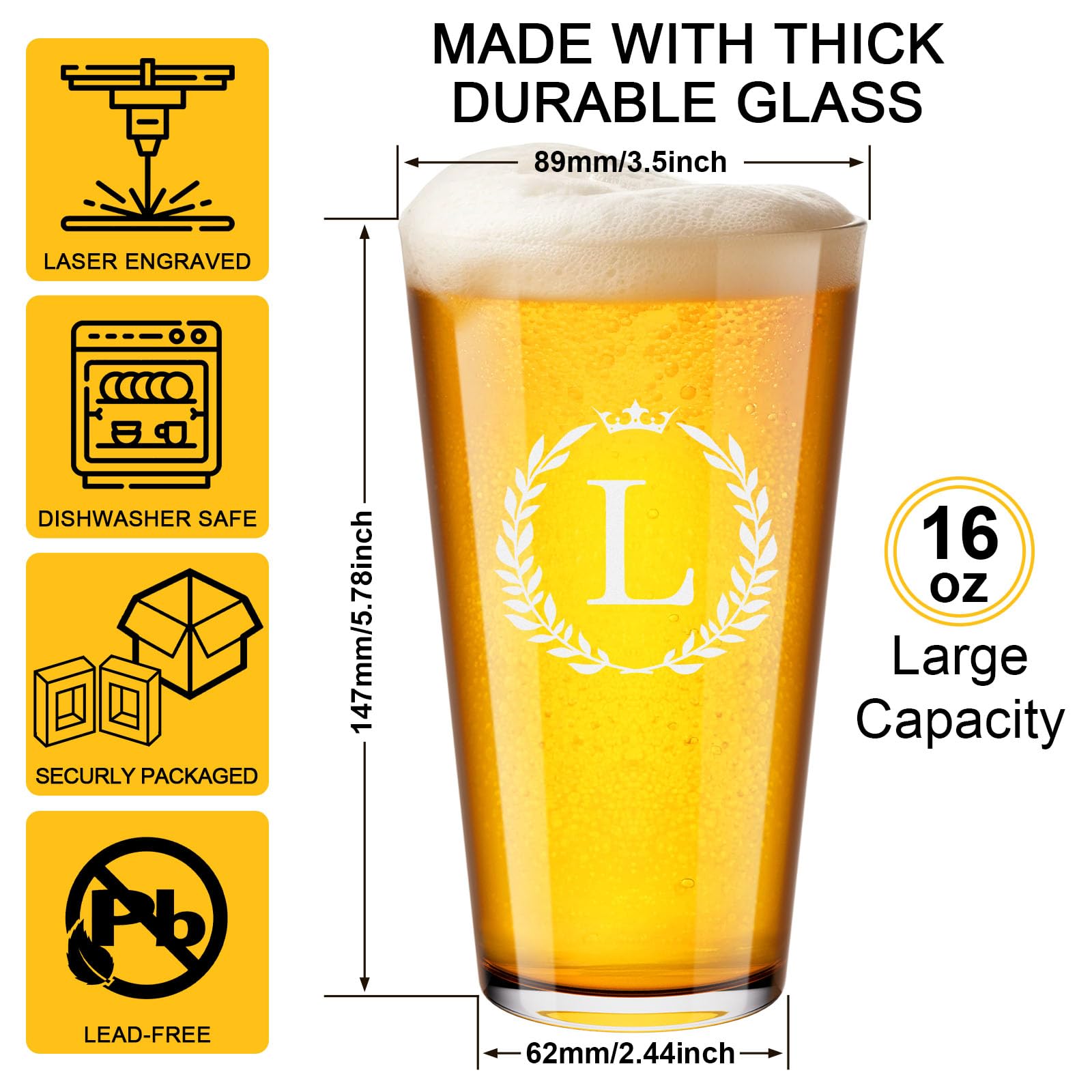 Vaso Astonlink 16oz con acabado brillante, ideal para degustaciones.
