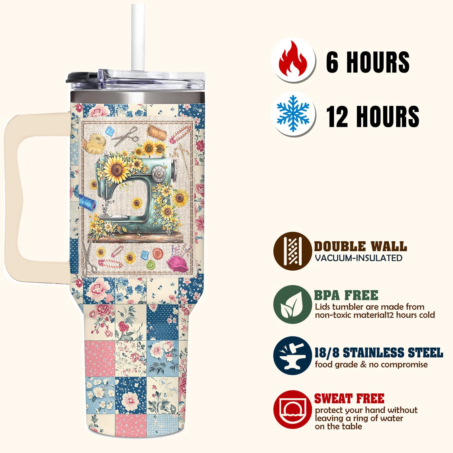 AT2Z GLOBAL diseno-costura estilo unico, regalo ideal para quilters