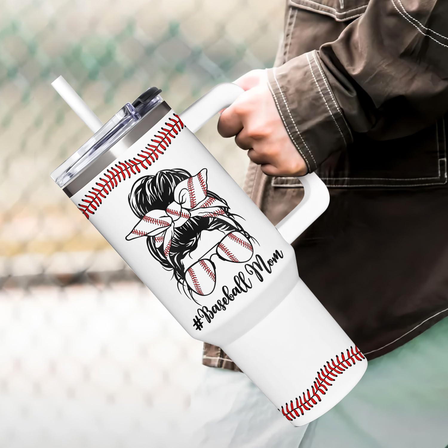 AT2Z GLOBAL uso-coche-baseball-mama-40oz, fácil de llevar