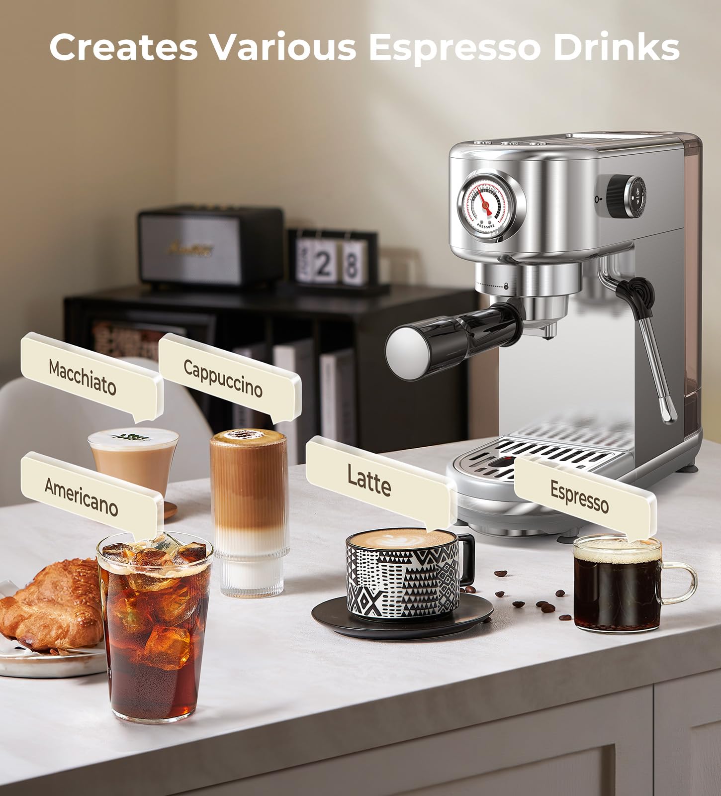 atatix máquina-espresso-espumador-leche: espumado óptimo para latte y cappuccino.