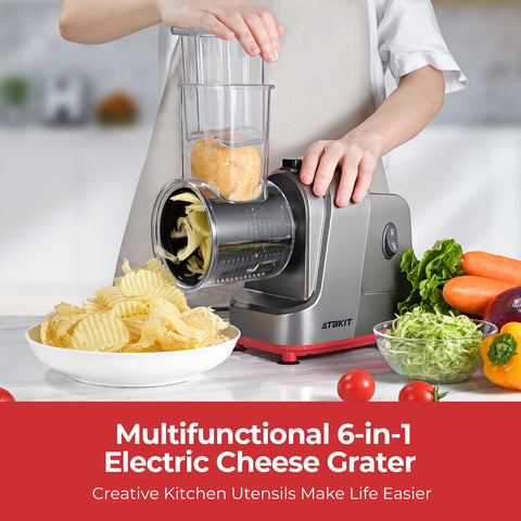 ATBKIT máquina para ensalada con 6 hojas, corta y mezcla de forma versátil.