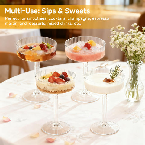 ATDRU copa martini elegante para brindis y cócteles.